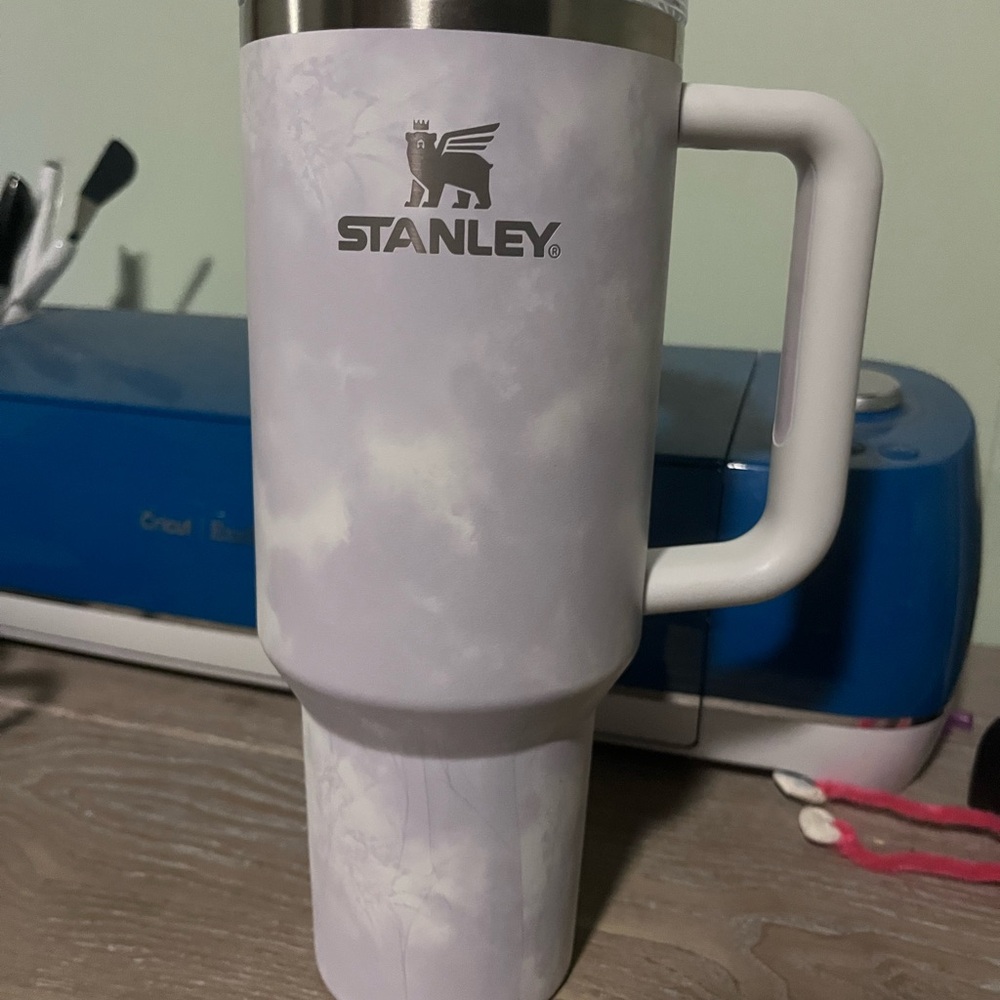 Stanley White Mugs with Vibrant Accents
